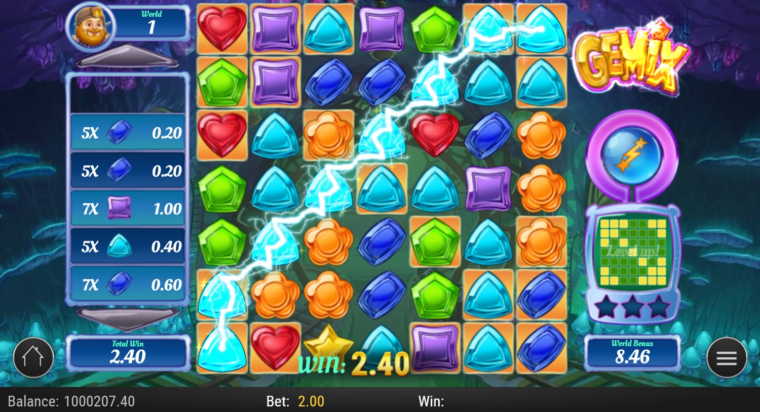 One of the Crystal Charge bonuses - Chain Lightning