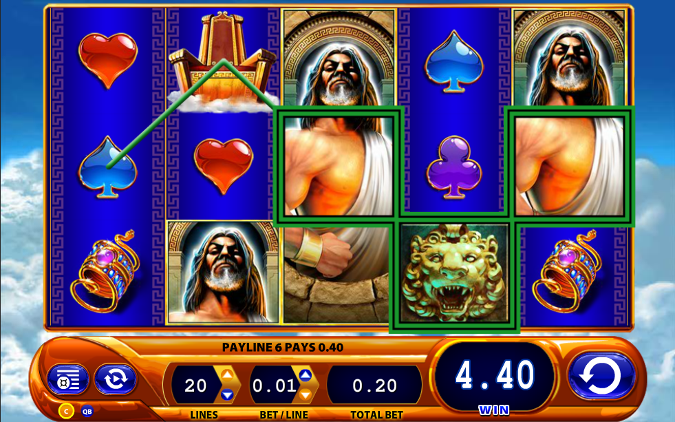 Special Symbol of Kronos slot - only symbol in the game that pays from both left-to-right and right-to-left