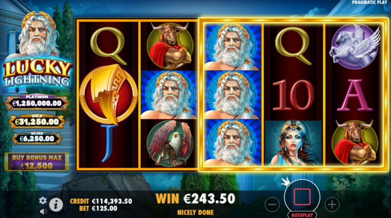 Win in the Lucky Lightning slot